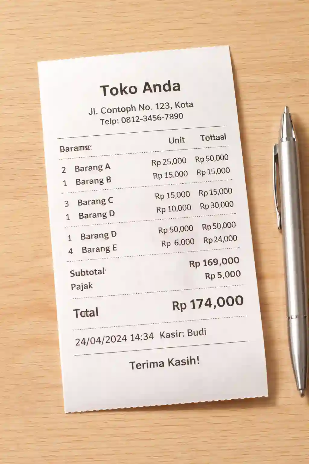 Manfaat Cetak Nota untuk Mempermudah Pembukuan Usaha