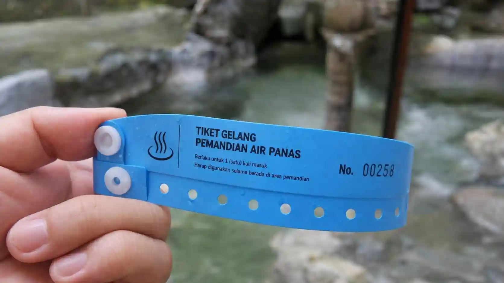 Cetak Tiket Gelang Pemandian Air Panas