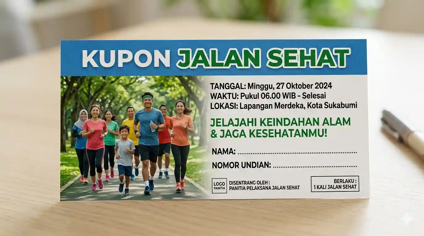 Cetak Kupon Jalan Sehat