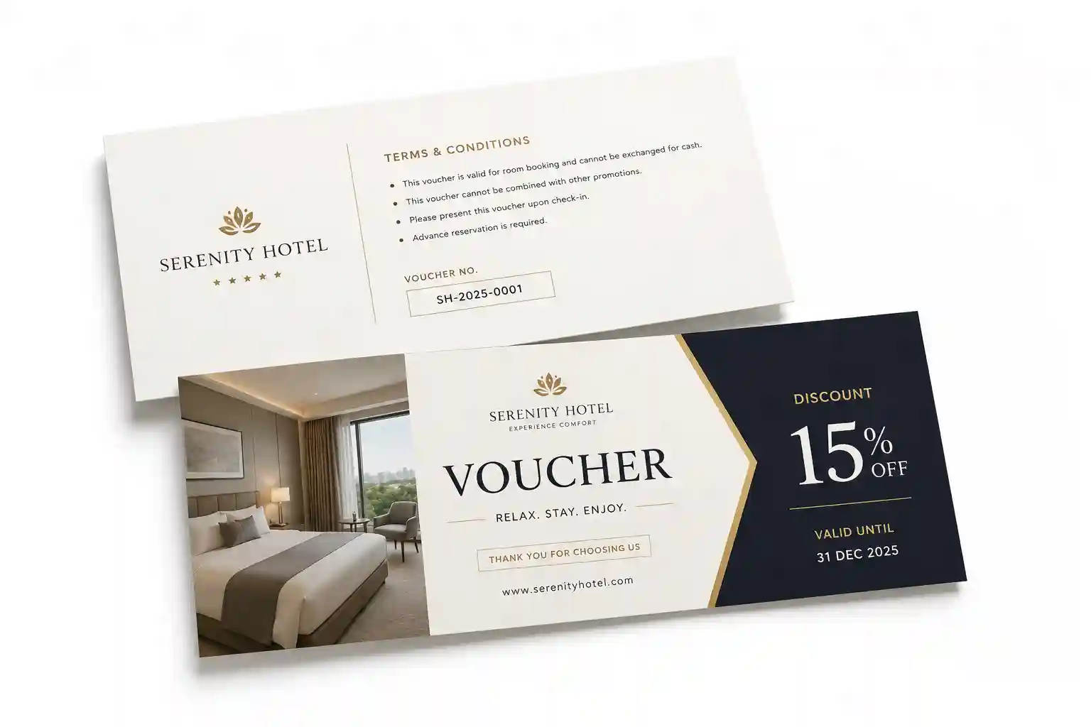 Cetak Voucher Hotel Promosi Discount